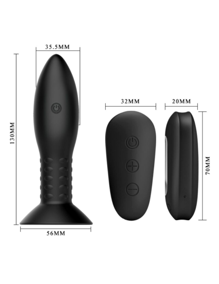 MR PLAY - Plug Anal con Bolas Rotatorias y Control Remoto | Placer Inigualable y Estimulación Profunda