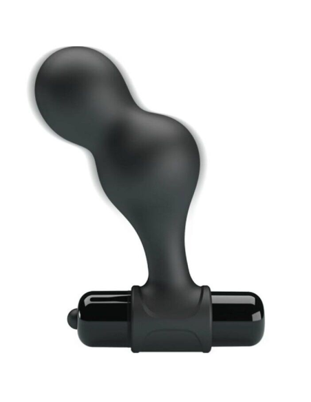 MR PLAY - Plug Anal Vibrador de Silicona Negro | 10 Funciones de Vibración y Alta Calidad