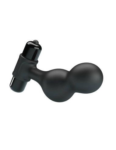 MR PLAY - Plug Anal Vibrador de Silicona Negro | 10 Funciones de Vibración y Alta Calidad