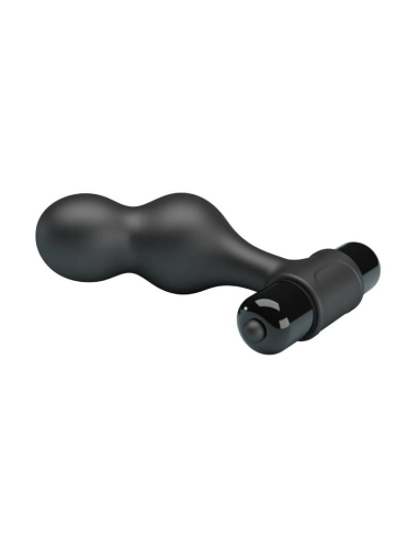 MR PLAY - Plug Anal Vibrador de Silicona Negro | 10 Funciones de Vibración y Alta Calidad