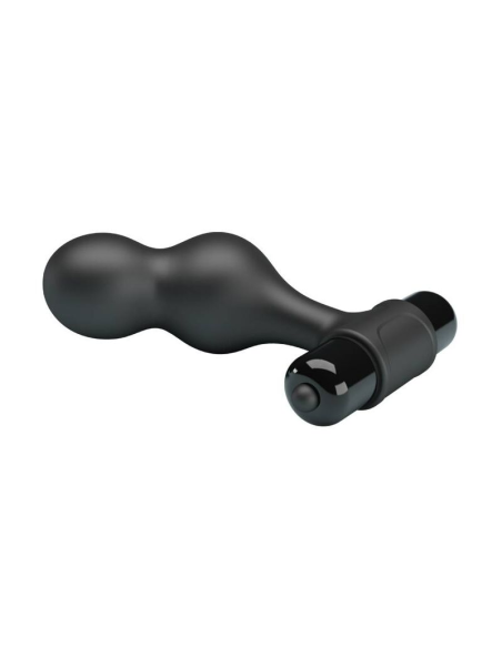 MR PLAY - Plug Anal Vibrador de Silicona Negro | 10 Funciones de Vibración y Alta Calidad