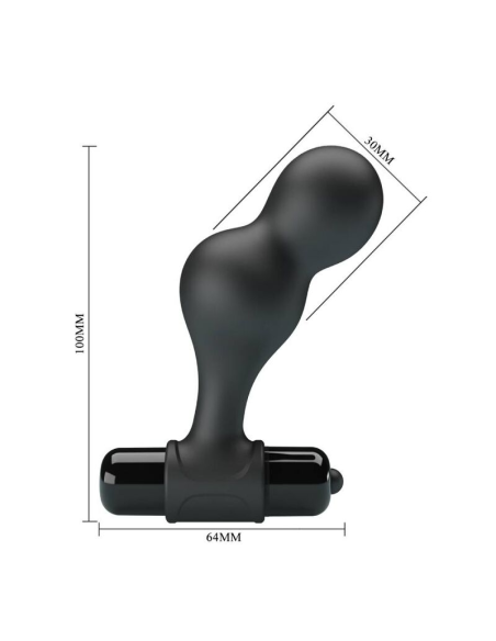 MR PLAY - Plug Anal Vibrador de Silicona Negro | 10 Funciones de Vibración y Alta Calidad