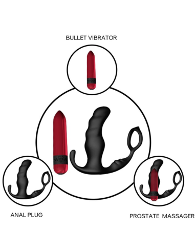 ARMONY Knight Vibrador Anal Prostático y Anillo Control Remoto - Placer Inigualable en Silicona Premium