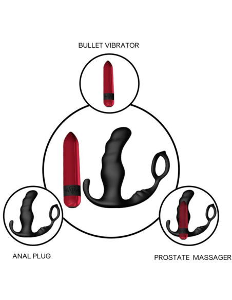 ARMONY Knight Vibrador Anal Prostático y Anillo Control Remoto - Placer Inigualable en Silicona Premium