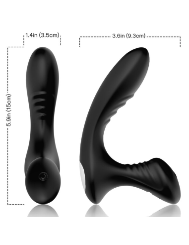 ARMONY Storm - Vibrador Anal Prostático Control Remoto Negro | 9 Modos de Vibración y Diseño Ergonómico
