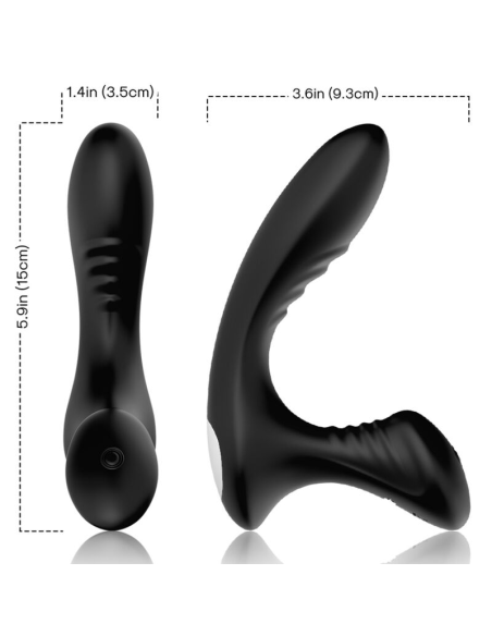 ARMONY Storm - Vibrador Anal Prostático Control Remoto Negro | 9 Modos de Vibración y Diseño Ergonómico
