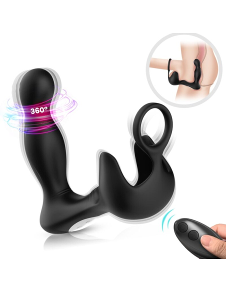 ARMONY - Vibrador Anal y Estimulador de Testículos con Control Remoto | Placer Inigualable en Silicona Premium