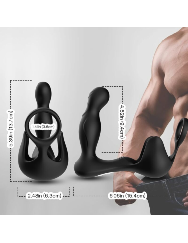 ARMONY - Vibrador Anal y Estimulador de Testículos con Control Remoto | Placer Inigualable en Silicona Premium