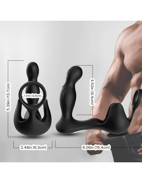 ARMONY - Vibrador Anal y Estimulador de Testículos con Control Remoto | Placer Inigualable en Silicona Premium