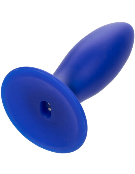 Torpedo Vibrador Anal Azul CalExotics - 10 Modos, Silicona Líquida y Resistente al Agua