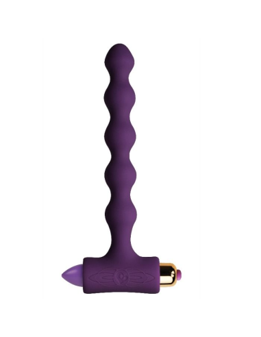 ROCKS-OFF Petite Sensations Pearls: Plug Anal Vibrante con Ondulaciones para Placer Infinito
