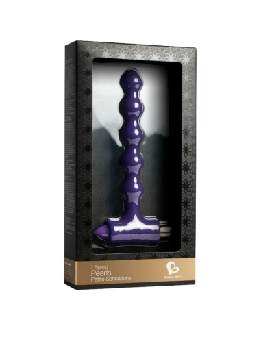 ROCKS-OFF Petite Sensations Pearls: Plug Anal Vibrante con Ondulaciones para Placer Infinito