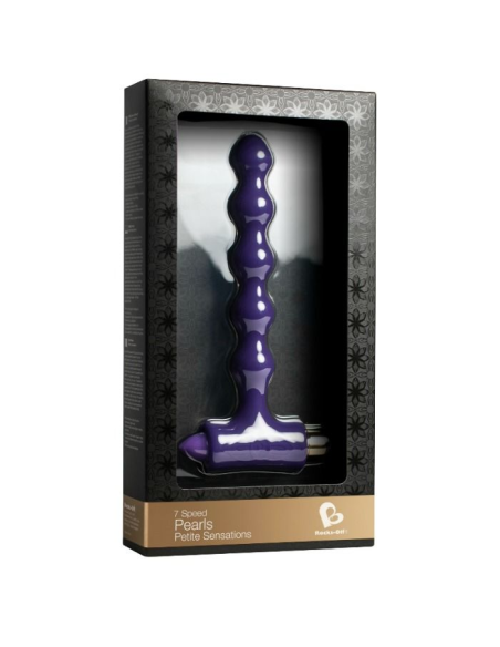 ROCKS-OFF Petite Sensations Pearls: Plug Anal Vibrante con Ondulaciones para Placer Infinito