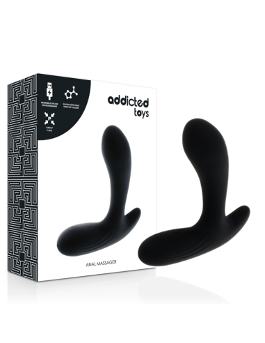 ADDICATED TOYS - Masajeador Anal Negro con Vibración | SexPlace.MX