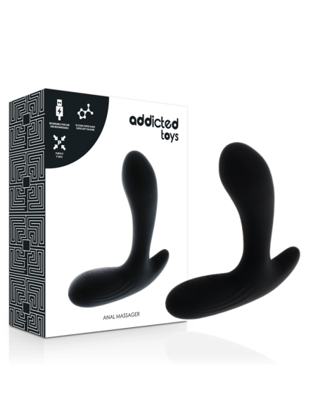 ADDICATED TOYS - Masajeador Anal Negro con Vibración | SexPlace.MX