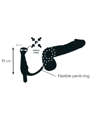 ADDICTED TOYS - Vibrador Prostático Negro 10 Cm | SexPlace.MX
