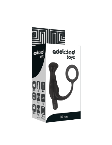 ADDICTED TOYS - Vibrador Prostático Negro 10 Cm | SexPlace.MX