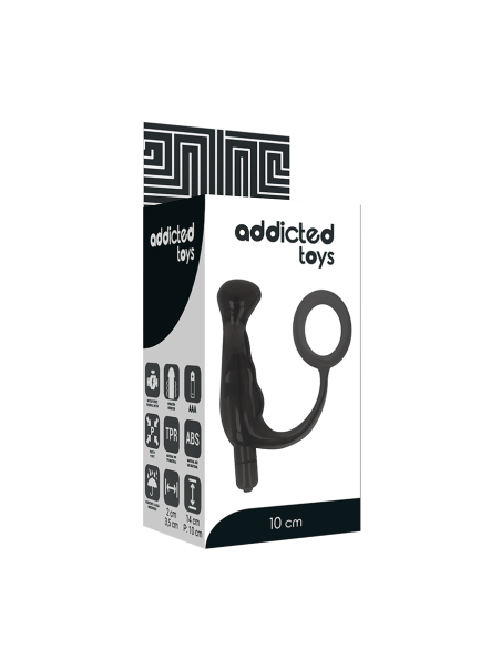 ADDICTED TOYS - Vibrador Prostático Negro 10 Cm | SexPlace.MX