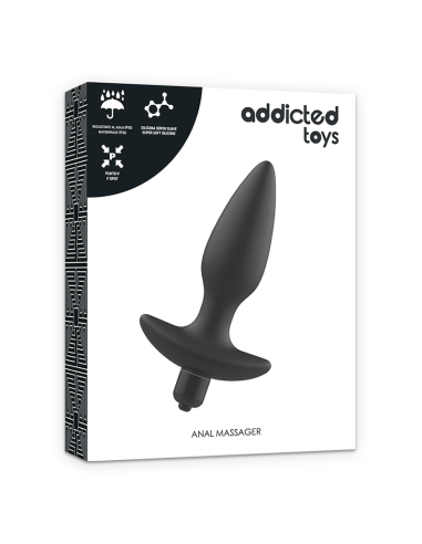 ADDICTED TOYS - Masajeador Plug Anal Con Vibración Negro | SexPlace.MX