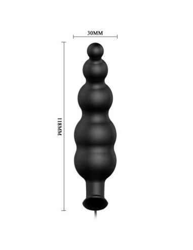 PRETTY LOVE - Plug Anal Silicona 12 Modos Vibración | SexPlace.MX