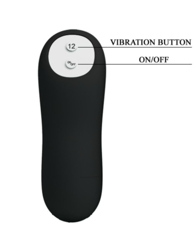 PRETTY LOVE - Plug Anal Silicona 12 Modos Vibración | SexPlace.MX