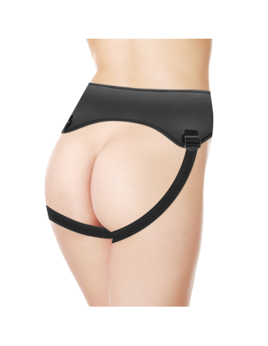 CYBER SILICOCK - Arnés con 3 Anillas de Silicona | Control y Confort para Juegos Sexuales