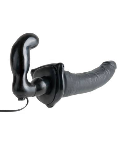 Deluxe Arnés Vibrador Penetrix Negro - Estimulación sin Manos y Placer Garantizado | Fetish Fantasy Series