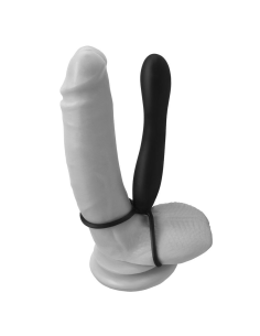 FETISH FANTASY ELITE: Doble Penetración Premium - Anillo de Silicona y Dildo Suave
