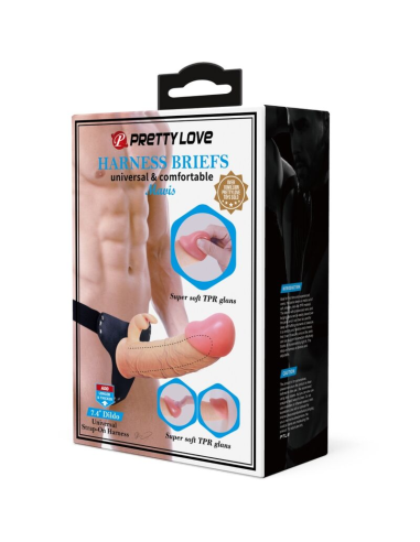 Pretty Love - Mavis Harness Briefs con Dildo Natural | SexPlace.MX