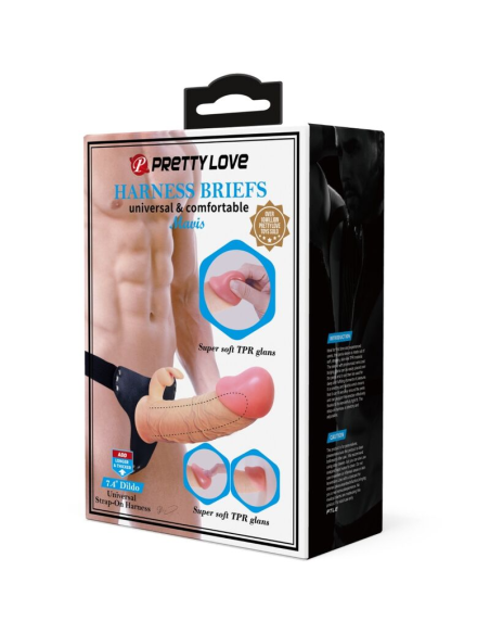 Pretty Love - Mavis Harness Briefs con Dildo Natural | SexPlace.MX