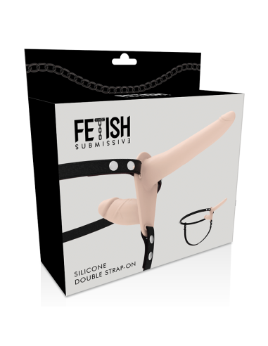 Fetish Submissive Harness - Doble Penetración Flesh