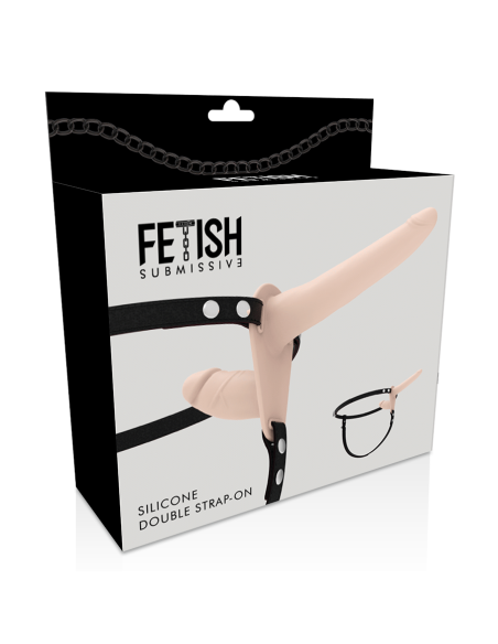 Fetish Submissive Harness - Doble Penetración Flesh
