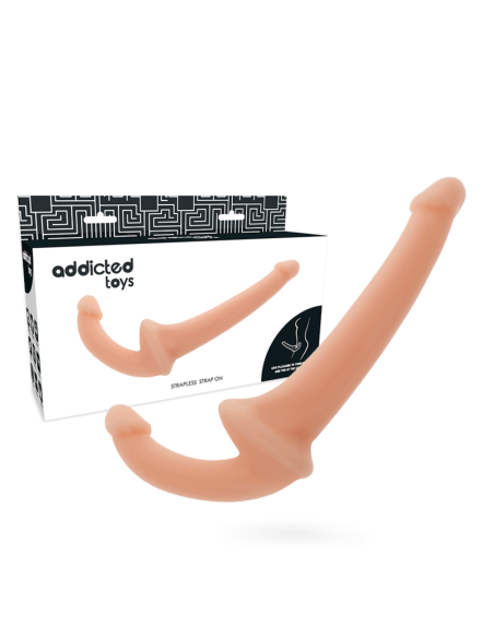 ADDICTED TOYS - DILDO CON ARNÉS SIN SUJECIÓN Natural| SexPlace.MX
