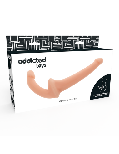 ADDICTED TOYS - DILDO CON ARNÉS SIN SUJECIÓN Natural| SexPlace.MX