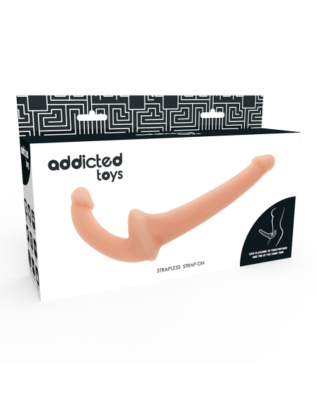 ADDICTED TOYS - DILDO CON ARNÉS SIN SUJECIÓN Natural| SexPlace.MX