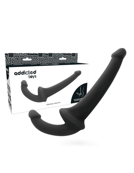 ADDICTED TOYS - DILDO CON ARNÉS SIN SUJECCIÓN Negro | SexPlace.MX