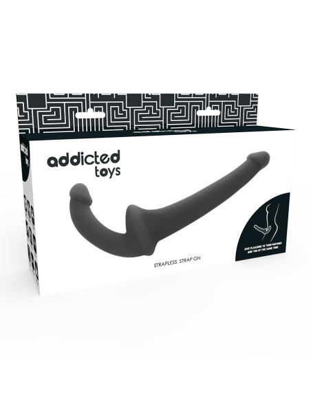ADDICTED TOYS - DILDO CON ARNÉS SIN SUJECCIÓN Negro | SexPlace.MX