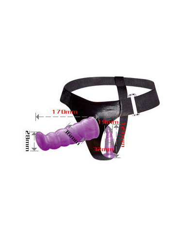 BAILE - ARNES DOBLE DILDO LILA PUNTO G 17 CM | SexPlace.MX