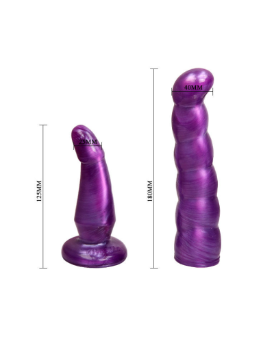 BAILE - ARNES DOBLE DILDO LILA PUNTO G 17 CM | SexPlace.MX