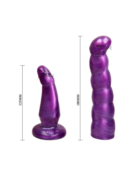 BAILE - ARNES DOBLE DILDO LILA PUNTO G 17 CM | SexPlace.MX