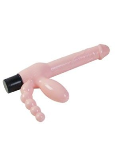 Baile - Arnés Sin Correa TPR Vibración y Estimulación Anal de 25.4 cm