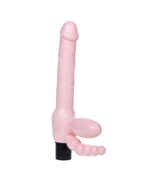 Baile - Arnés Sin Correa TPR Vibración y Estimulación Anal de 25.4 cm