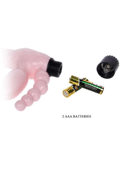 Baile - Arnés Sin Correa TPR Vibración y Estimulación Anal de 25.4 cm