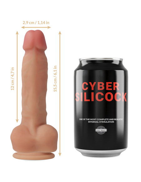CYBER SILICOCK - Arnés Silicona Líquida Ansel 15.5 cm