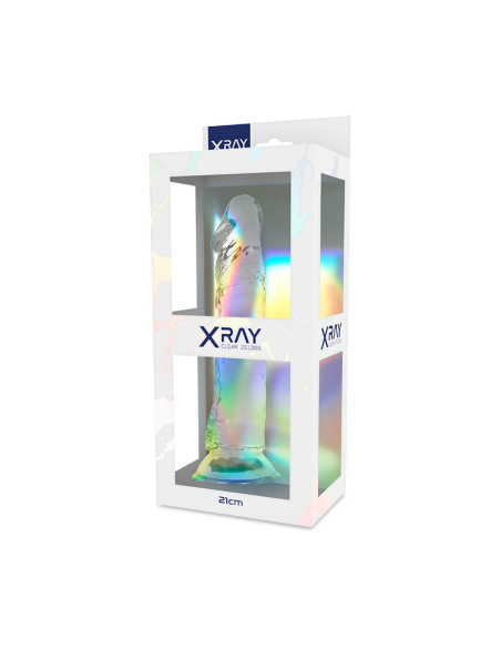 X RAY - Arnés y Dildo Transparente 21 cm