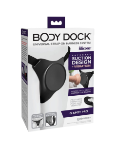 PIPEDREAMS Body Dock G-Spot Pro Harness: Vibration & Suction for Ultimate Pleasure