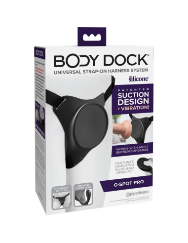 PIPEDREAMS Body Dock G-Spot Pro Harness: Vibration & Suction for Ultimate Pleasure