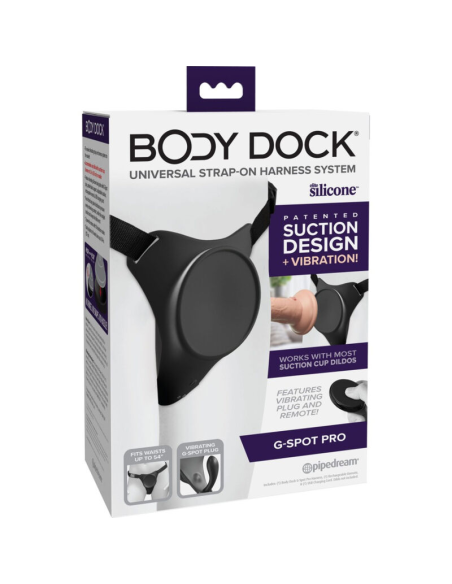 PIPEDREAMS Body Dock G-Spot Pro Harness: Vibration & Suction for Ultimate Pleasure