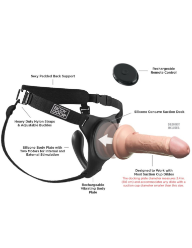 PIPEDREAMS Body Dock G-Spot Pro Harness: Vibration & Suction for Ultimate Pleasure