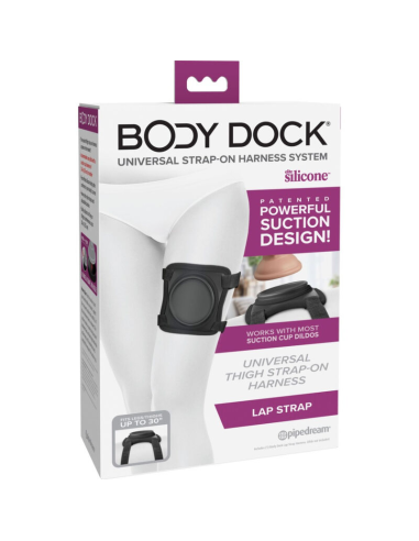 PIPEDREAMS Body Dock Lap Strap Harness - Arnés Sensual Sin Complicaciones con Succión Potente